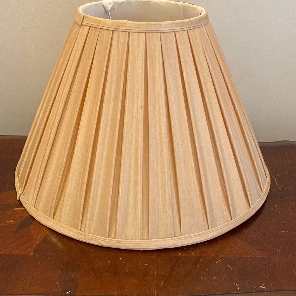 Vintage Silk Pleated Lampshade For Table Lamp